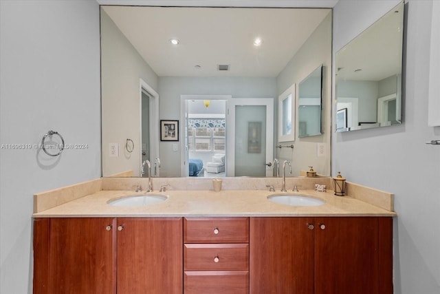 bathroom with vanity