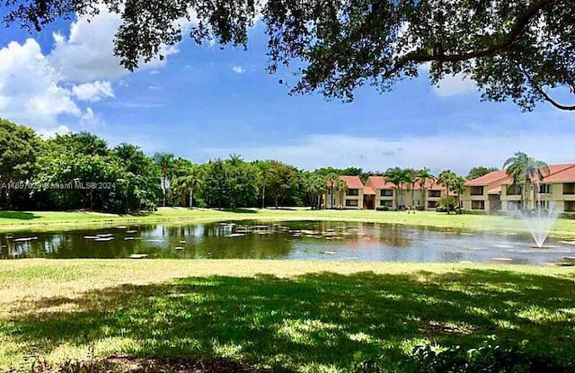 view of water feature