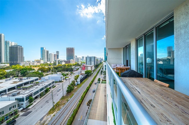 view of balcony