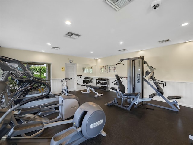 view of exercise room