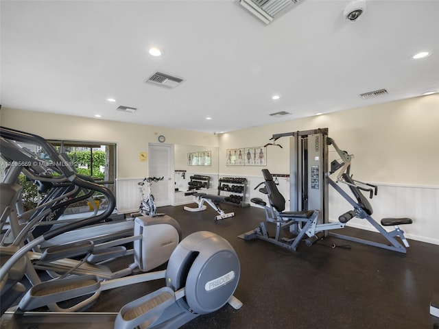 9940 S Ocean Dr Unit 508, Jensen Beach, FL 34957 - gym with recessed lighting