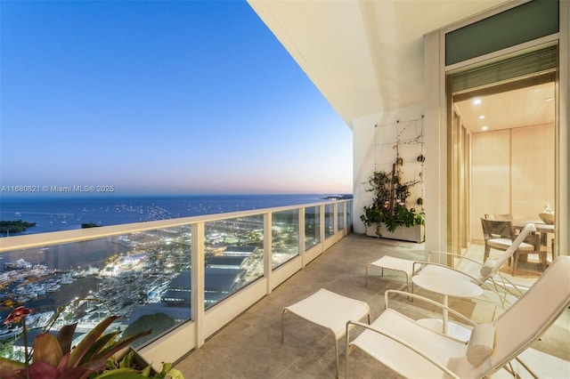 2627 S Bayshore Dr Unit 3201, Miami, FL 33133 - balcony with a water view