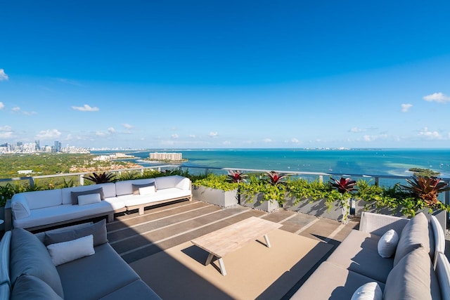 2627 S Bayshore Dr Unit 3201, Miami, FL 33133 - balcony with a water view