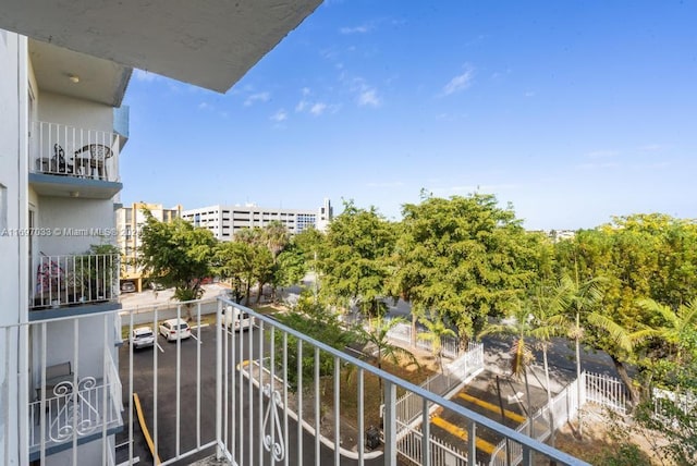 view of balcony