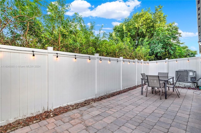 view of patio / terrace featuring cooling unit