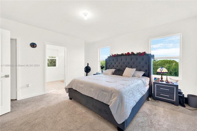1707 SE 9th Ter, Homestead, FL 33034 - bedroom with light colored carpet and baseboards