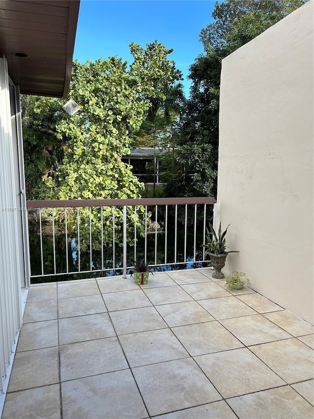 view of balcony