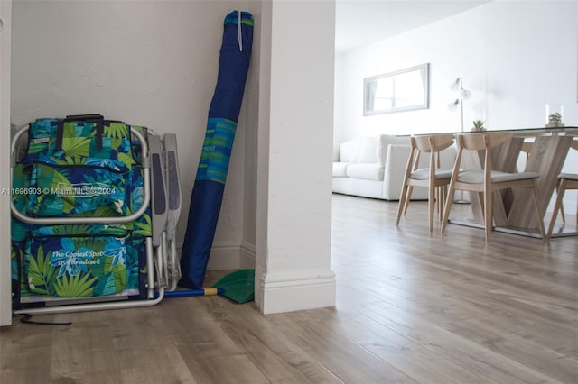 room details featuring hardwood / wood-style floors