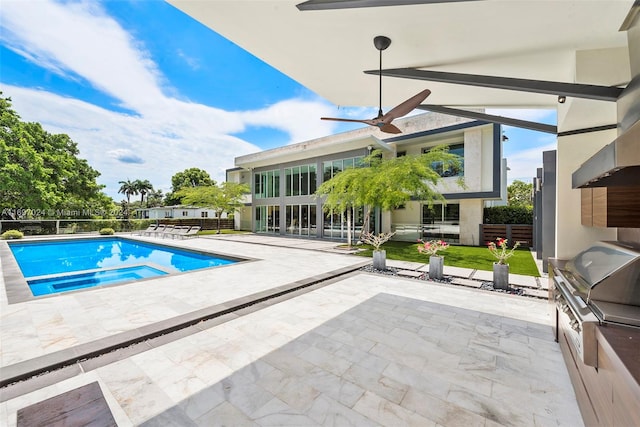 view of pool with a patio