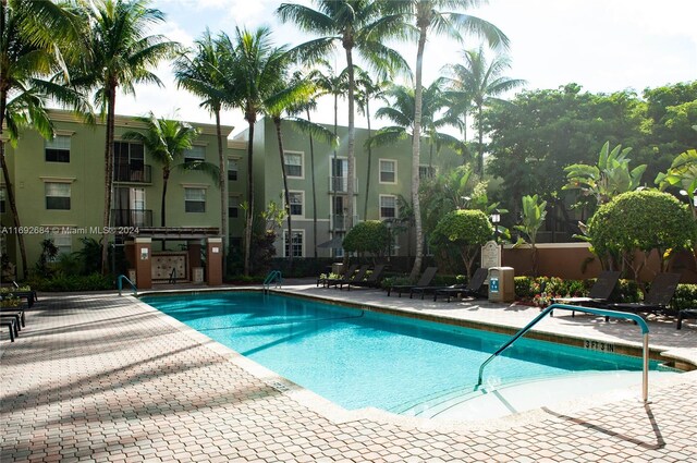 view of pool with a patio