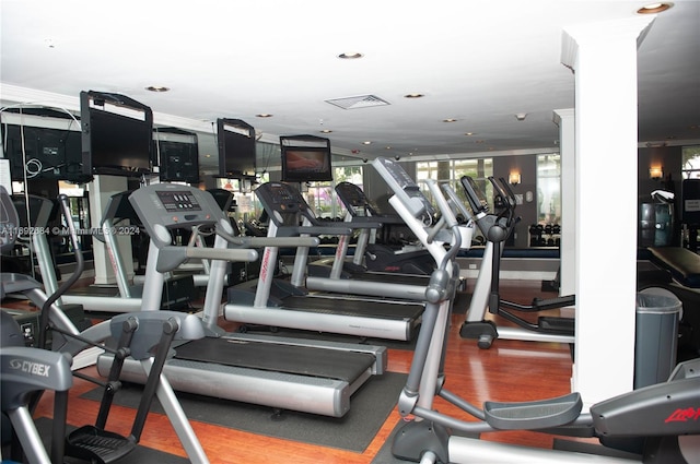 view of exercise room