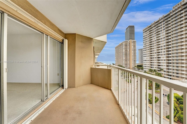 view of balcony