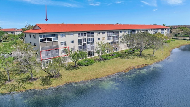 view of property featuring a water view