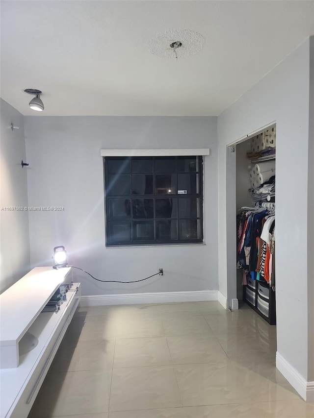 interior space featuring a closet