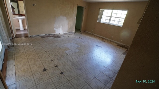 empty room with sink