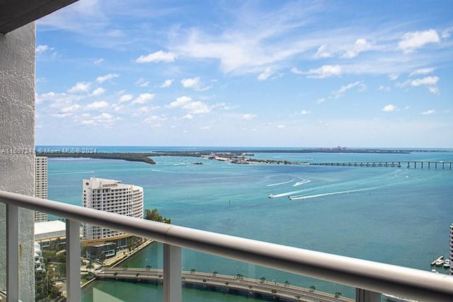 property view of water