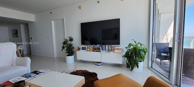 living room with a healthy amount of sunlight