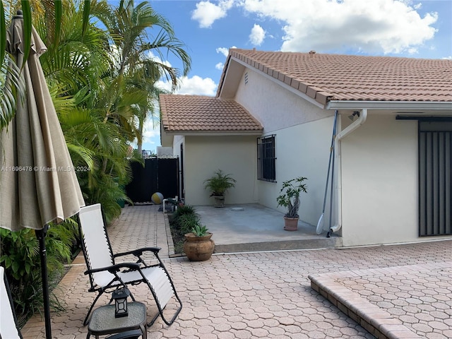 exterior space featuring a patio area