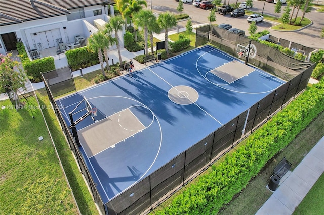 view of basketball court