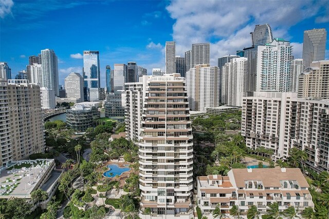 view of city with a water view