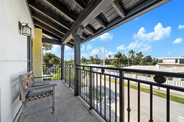 view of balcony