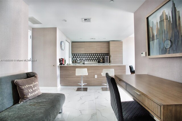 1300 S Miami Ave Unit 2104, Miami, FL 33130 - interior space with marble finish floors