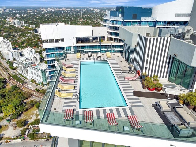 1300 S Miami Ave Unit 2104, Miami, FL 33130 - view of pool featuring a view of city