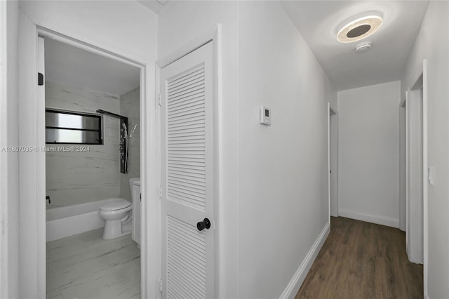 1369 NW 96th St, Miami, FL 33147 - hall featuring baseboards and wood finished floors