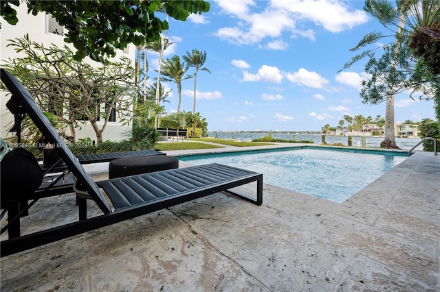 view of pool with a patio area