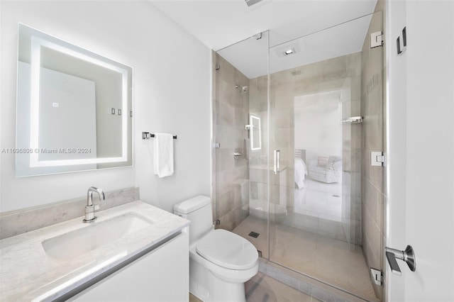 788 NE 23rd St Unit 2102, Miami, FL 33137 - full bath featuring toilet, vanity, and a shower stall