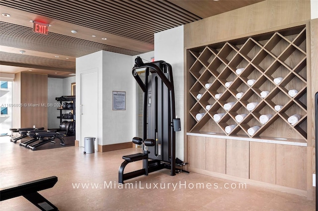 788 NE 23rd St Unit 2102, Miami, FL 33137 - wine room featuring recessed lighting and baseboards