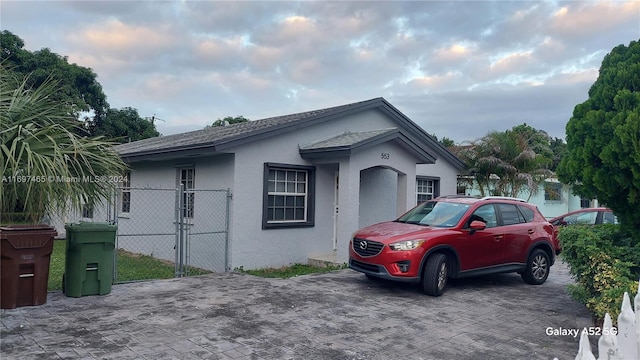 view of front of home