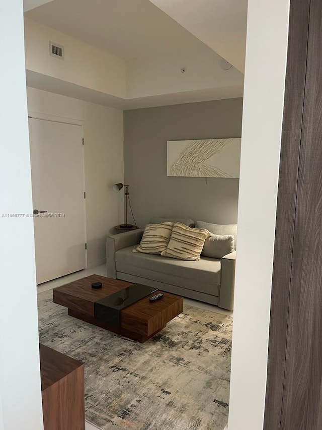 living room featuring hardwood / wood-style flooring