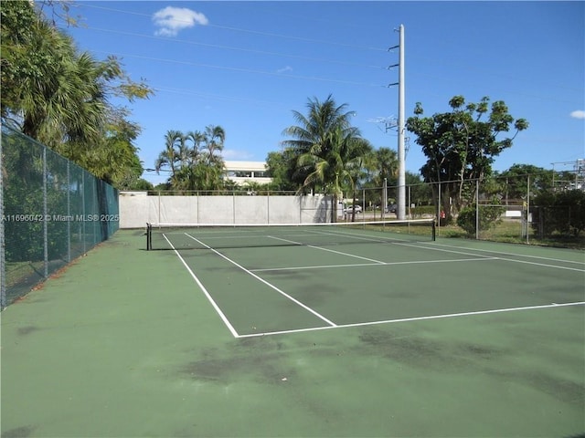 view of sport court