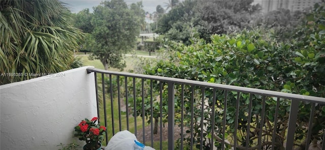 view of balcony