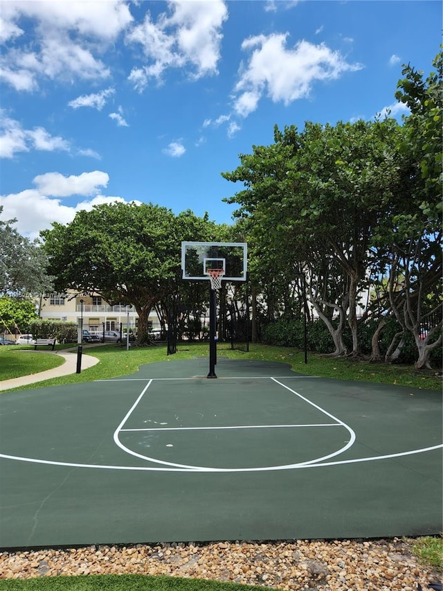 view of sport court