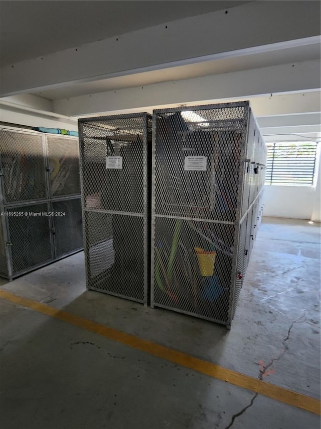 view of storage room