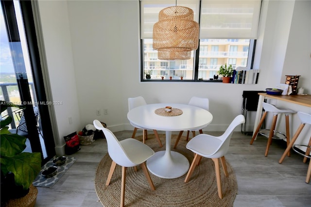 view of dining room