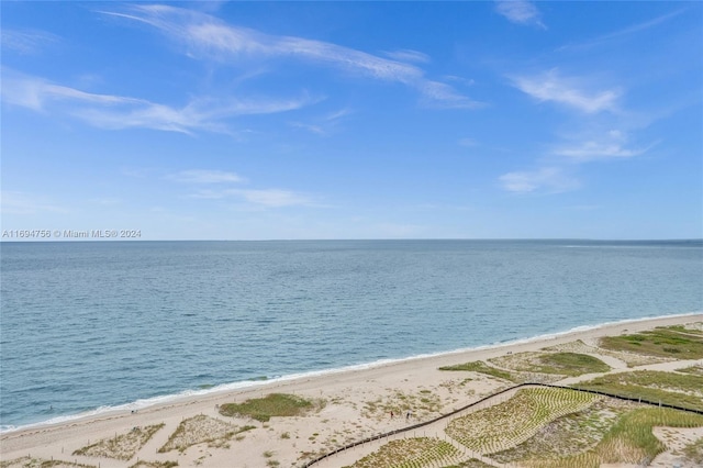 water view featuring a beach view