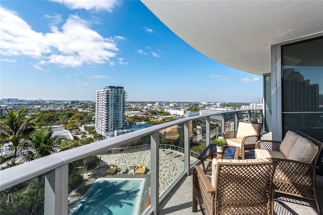 488 NE 18th St Unit 1700, Miami, FL 33132 - balcony with a city view