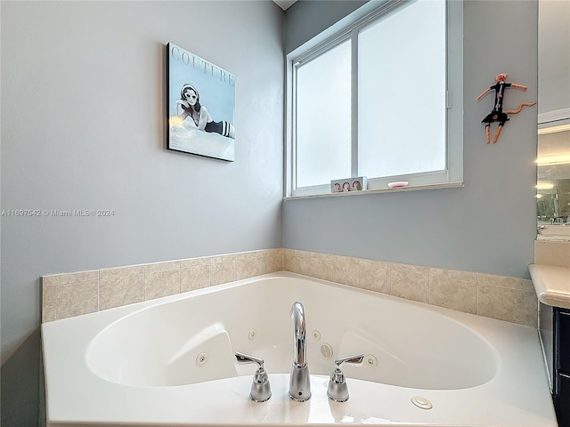 bathroom with a bath