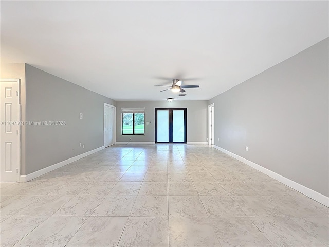 5210 SW 186th Ave, Southwest Ranches, FL 33332 - spare room featuring a ceiling fan and light tile patterned flooring