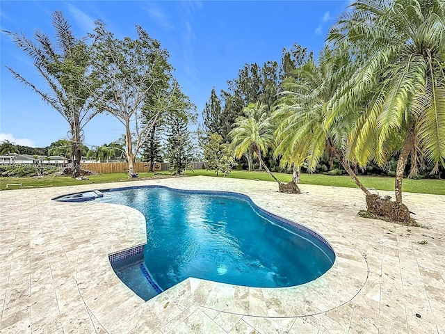 5210 SW 186th Ave, Southwest Ranches, FL 33332 - outdoor pool featuring a patio and a fenced backyard