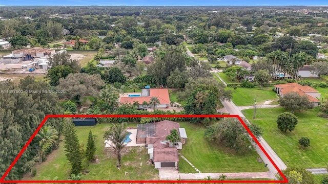 5210 SW 186th Ave, Southwest Ranches, FL 33332 - view of property location featuring property parcel outlined and nearby suburban area