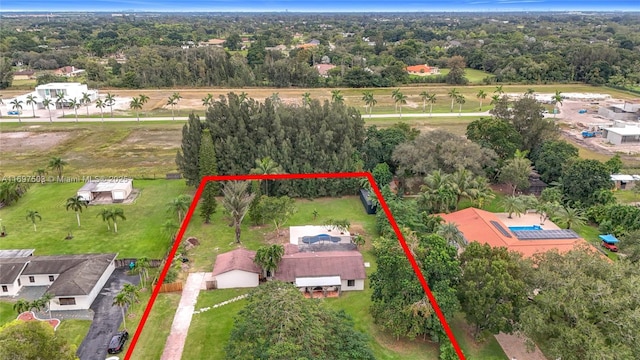 5210 SW 186th Ave, Southwest Ranches, FL 33332 - aerial view of property's location featuring property parcel outlined