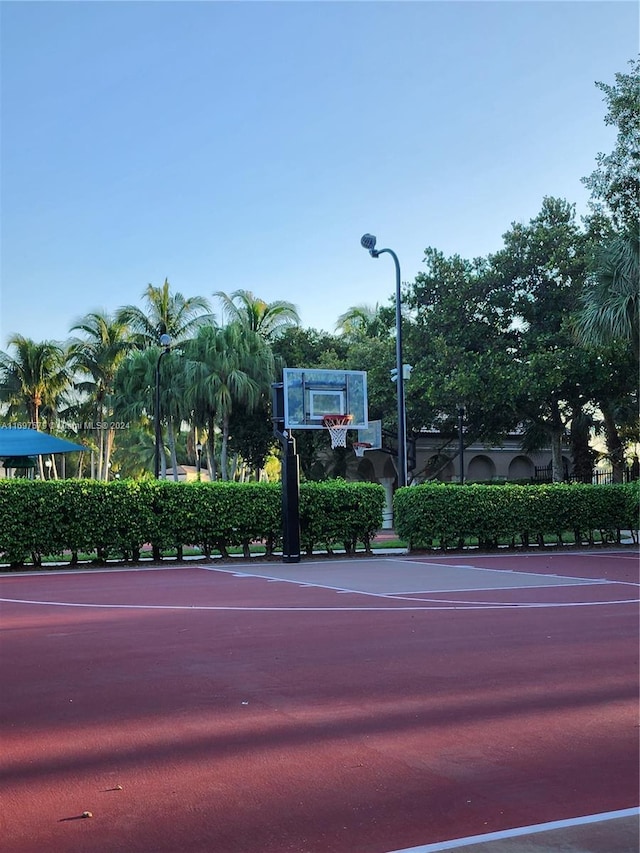 view of basketball court