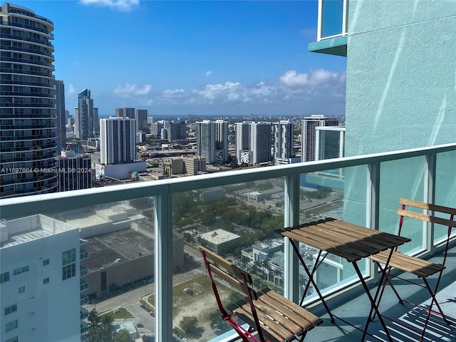 view of balcony