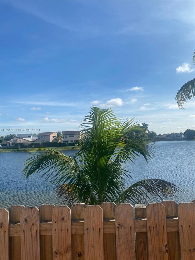 view of water feature