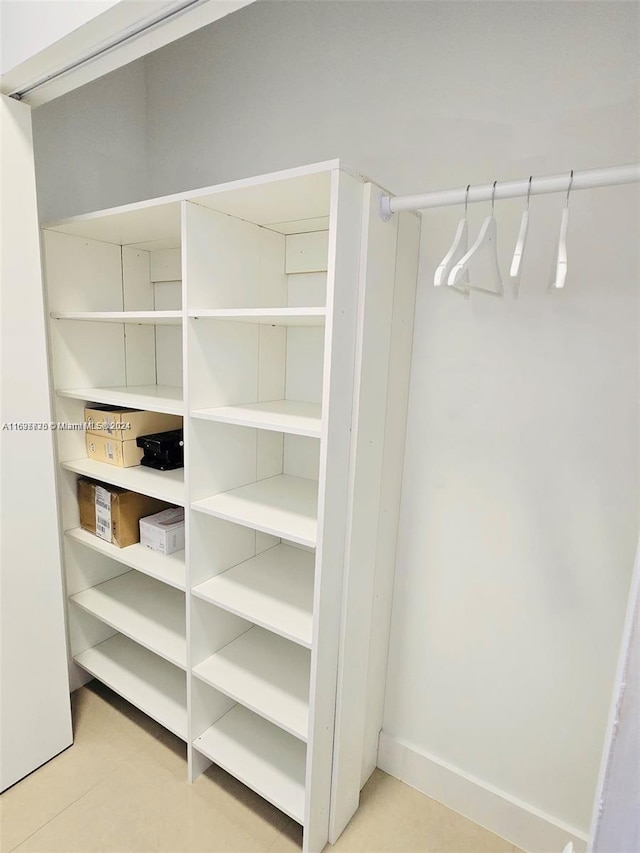 view of closet