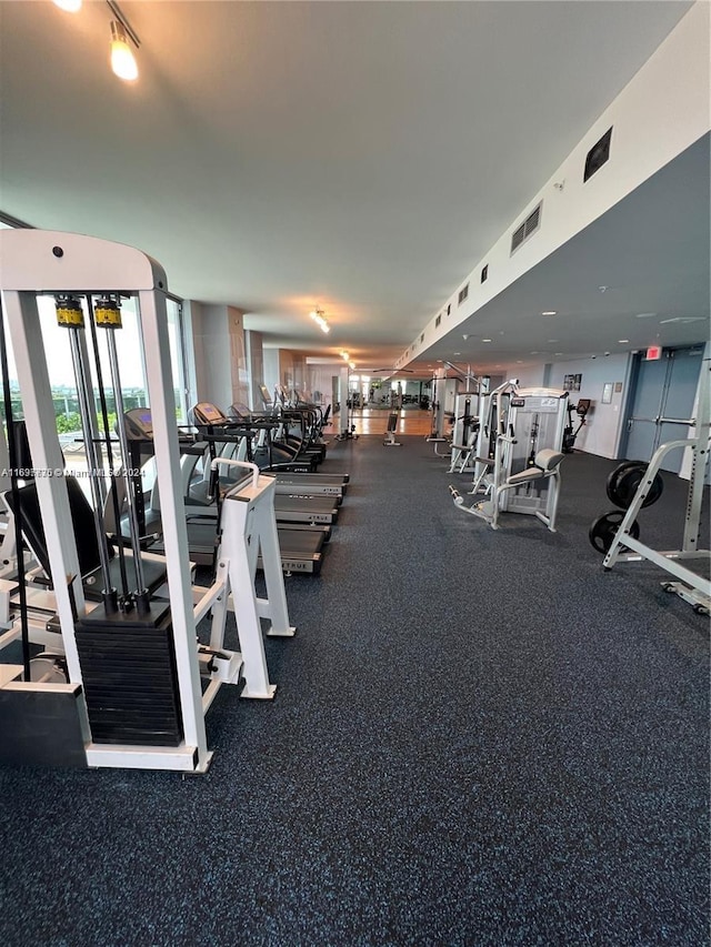 view of exercise room